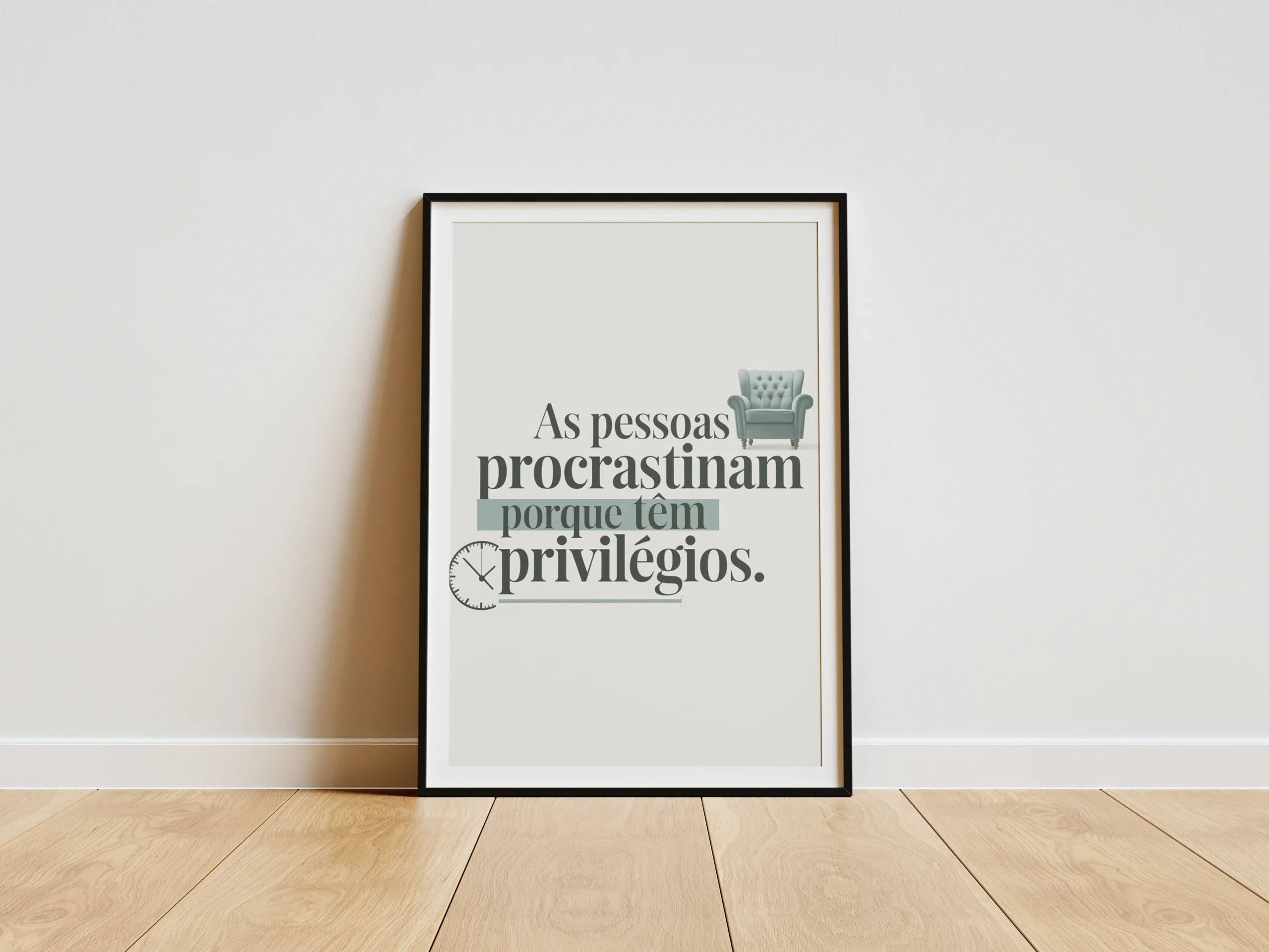 Procrastinação é privilégio