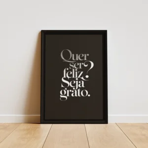 Quer ser feliz? Seja grato